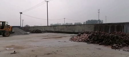 安微徐州客戶的有機肥生產(chǎn)線廠房正在籌建中