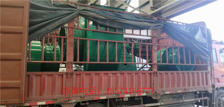 山東2.2米22米烘干機(jī)配套12C風(fēng)機(jī)發(fā)貨裝車現(xiàn)場(chǎng)