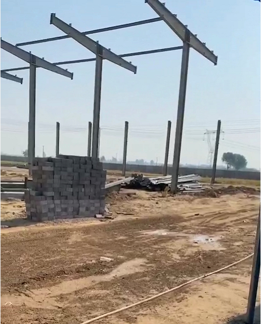 雞糞有機(jī)肥生產(chǎn)線廠房籌建圖