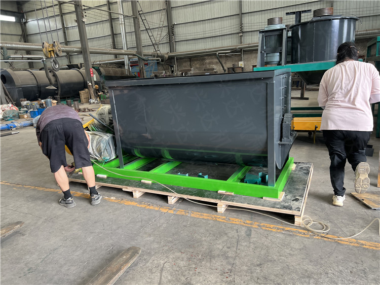 濕粉狀物料 糞便秸稈發(fā)酵設(shè)備有機肥臥式攪拌機