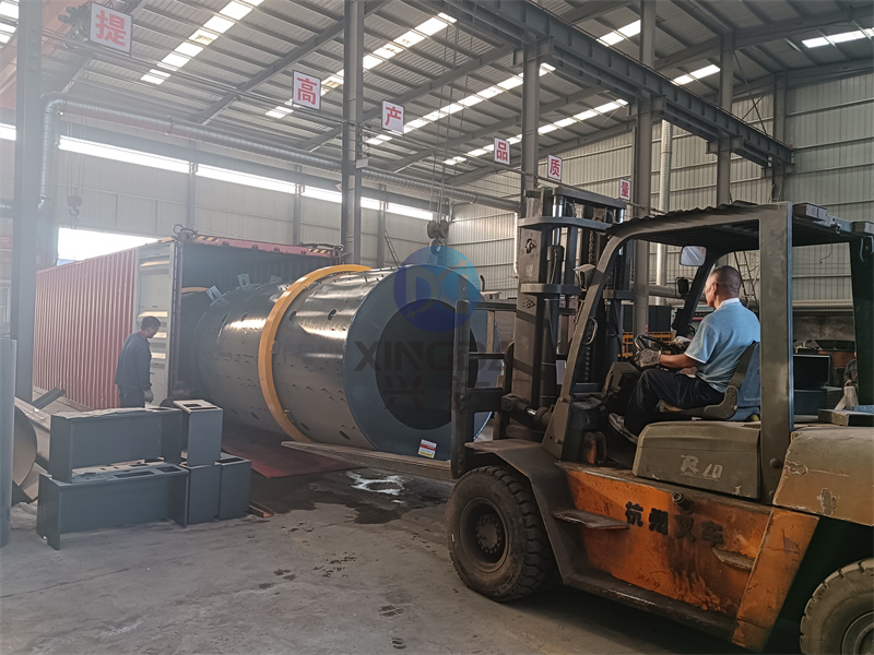 出口設(shè)備轉(zhuǎn)鼓造粒機(jī)與雙軸攪拌機(jī)裝車現(xiàn)場(chǎng)