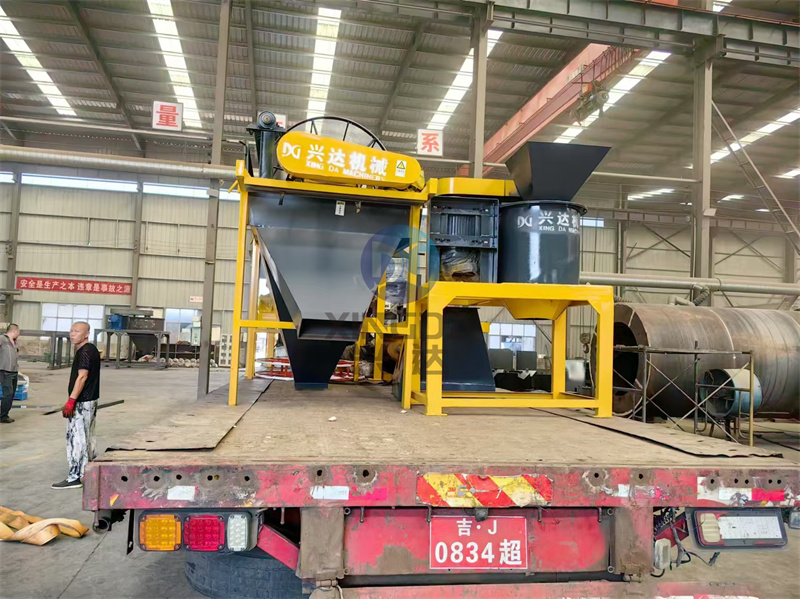 生物粉劑有機肥生產(chǎn)線發(fā)貨現(xiàn)場