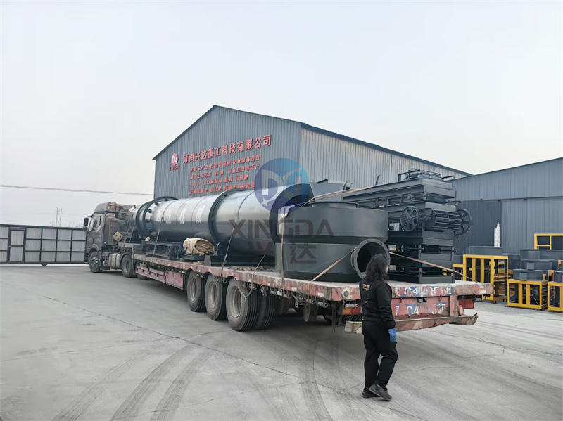 年產(chǎn)3萬噸有機(jī)肥生產(chǎn)線發(fā)貨現(xiàn)場