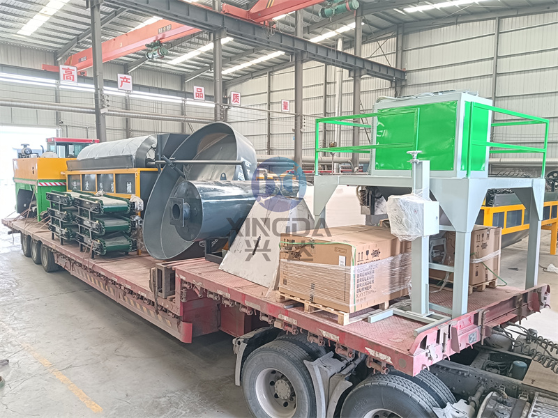 豬糞有機肥生產(chǎn)線發(fā)貨現(xiàn)場